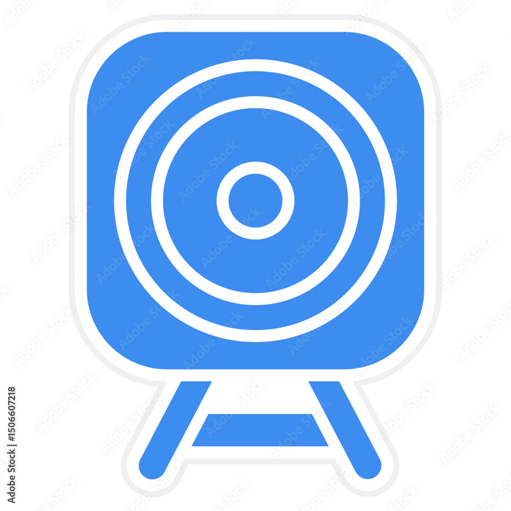Archery Board Icon Style Archery Board Icon Style
