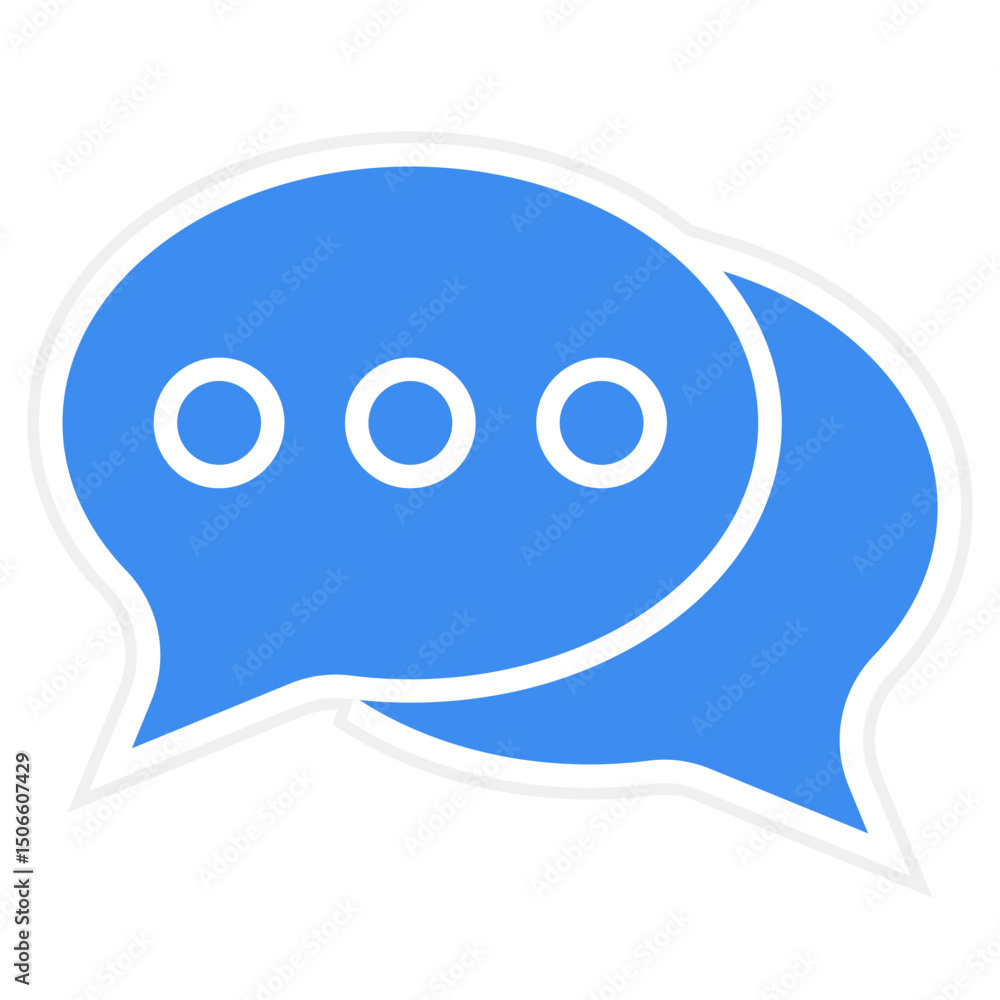 Naklejka premium Speech Bubble Icon Style