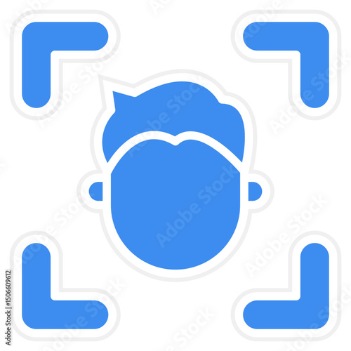Face Sensor Icon Style