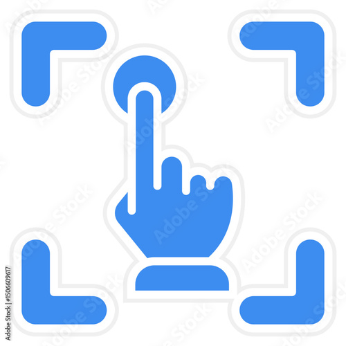 Fingerprint Scanning Icon Style