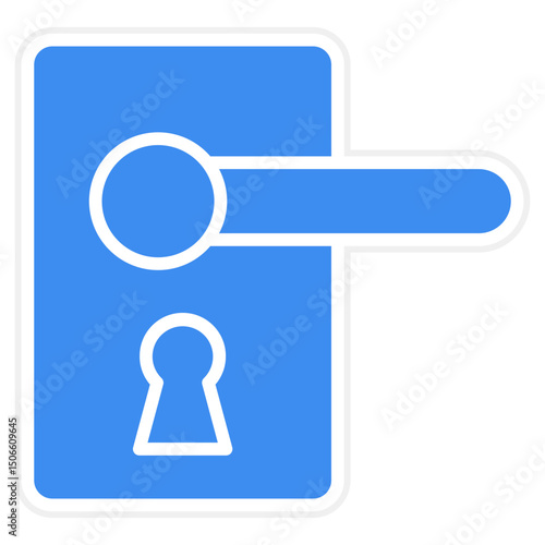 Smart door Handle Icon Style