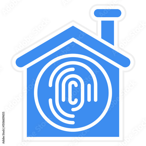 Biometric Home Icon Style
