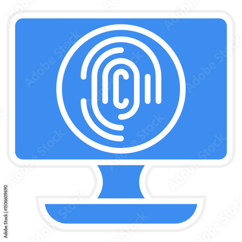 Biometric Computer Icon Style