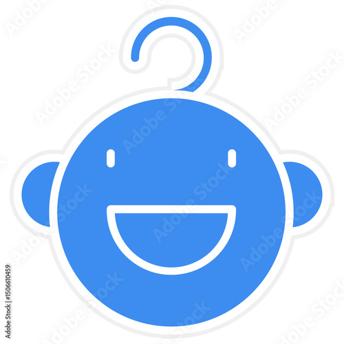 Smiling Baby Icon Style