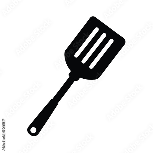 Slotted Spatula Silhouette Kitchen Utensil Cooking Tool