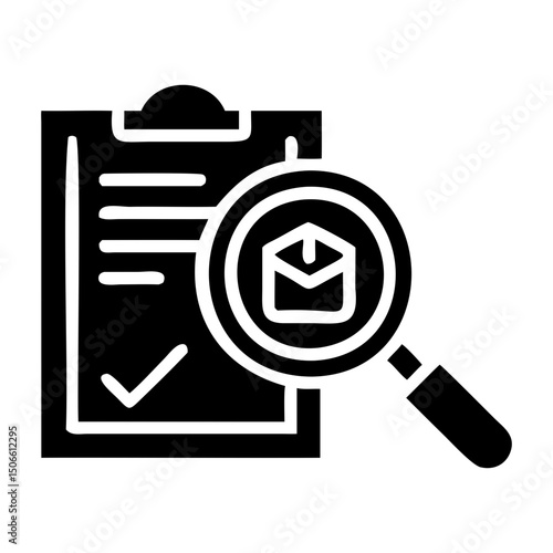 Transparent background vector of order tracking black icon in silhouette style
