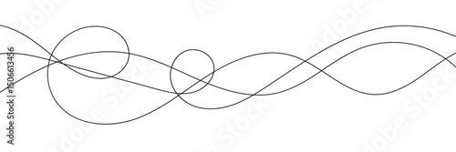 Thin wavy line pattern with flowing curves, undulating abstract background. Squiggle design for subtle. Flat vector illustration isolated on white background. Vector Illustration . EPS 20 . 