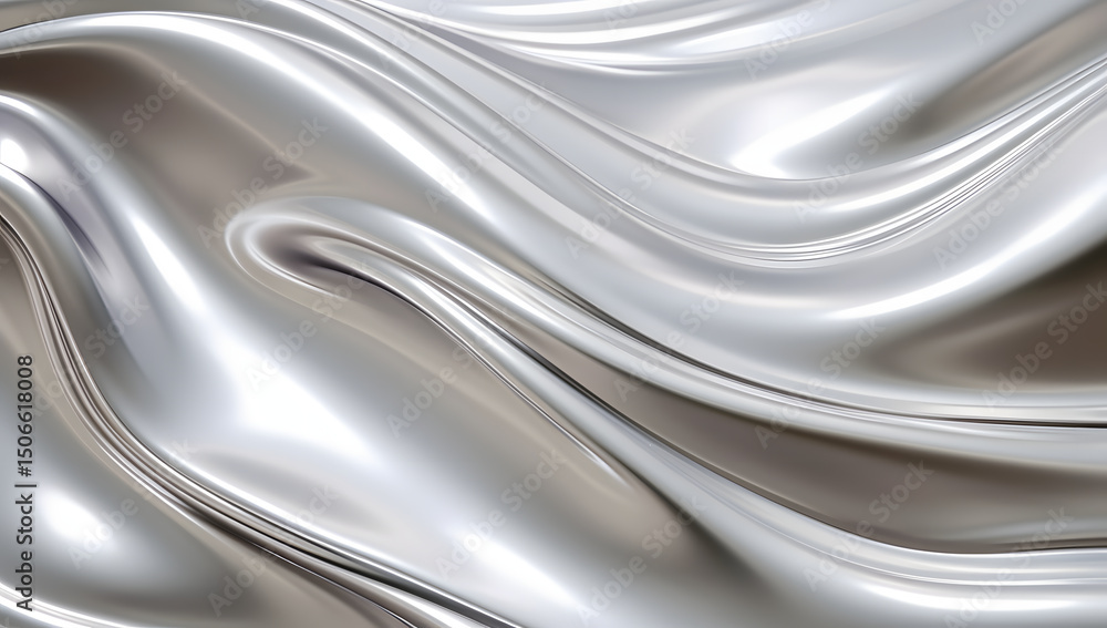 Obraz premium Silver abstract background with room for copy space image 