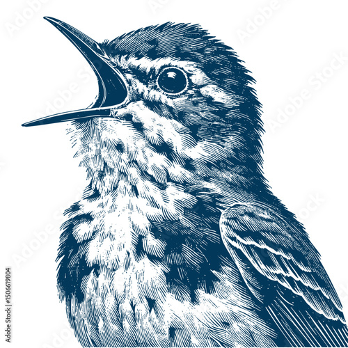 Acadian Flycatcher bird vector