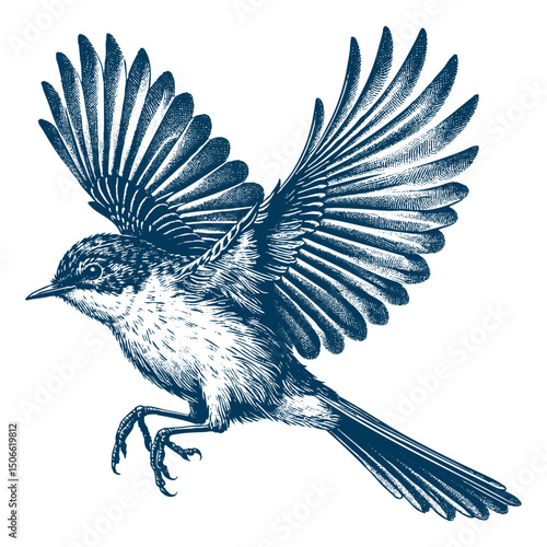 Acadian Flycatcher bird vector