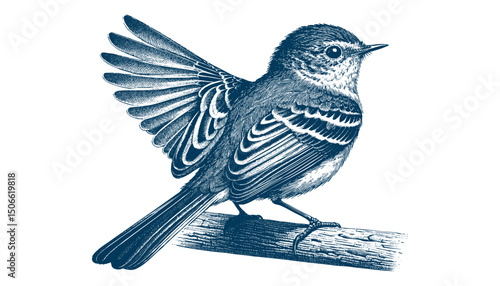 Acadian Flycatcher bird vector