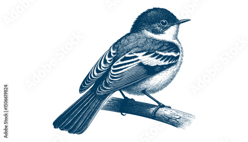 Acadian Flycatcher bird vector