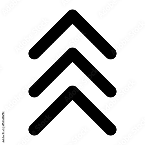 Up arrow vector icon. scroll illustration sign. Direction symbol or logo.