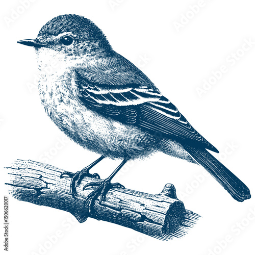 Acadian Flycatcher bird vector