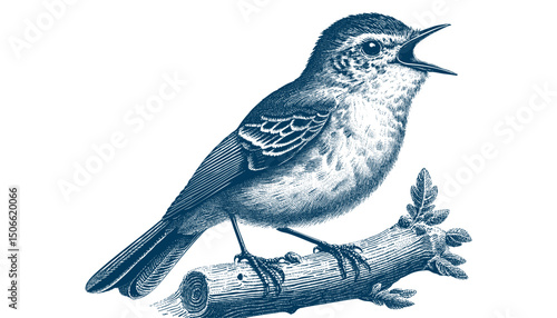 Acadian Flycatcher bird vector