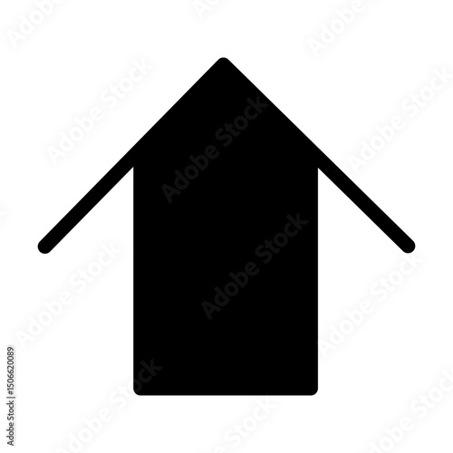 Up arrow vector icon. scroll illustration sign. Direction symbol or logo.