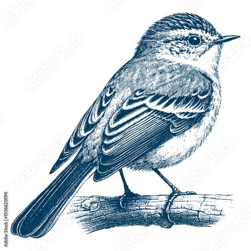 Acadian Flycatcher bird vector