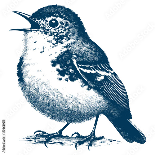 Acadian Flycatcher bird vector