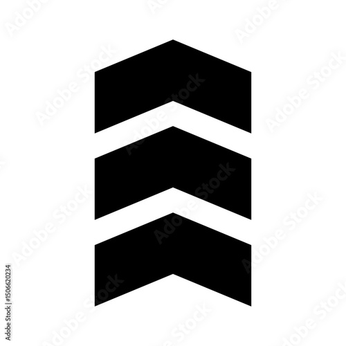 Up arrow vector icon. scroll illustration sign. Direction symbol or logo.