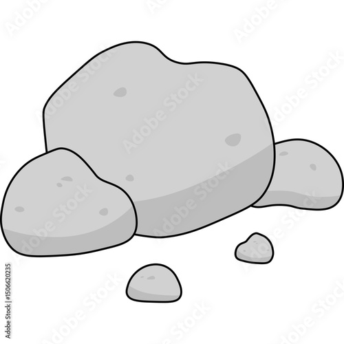 Stone Flat Illustration