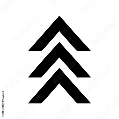 Up arrow vector icon. scroll illustration sign. Direction symbol or logo.