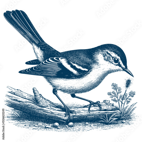 Acadian Flycatcher bird vector