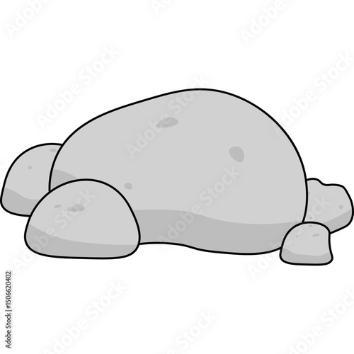 Stone Flat Illustration