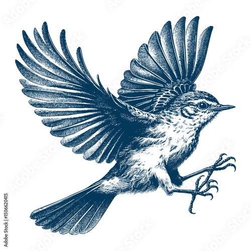 Acadian Flycatcher bird vector