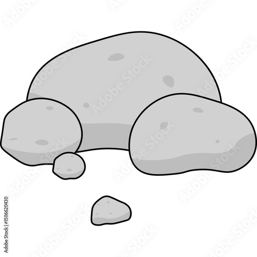 Stone Flat Illustration