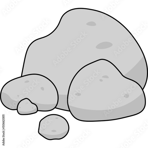 Stone Flat Illustration