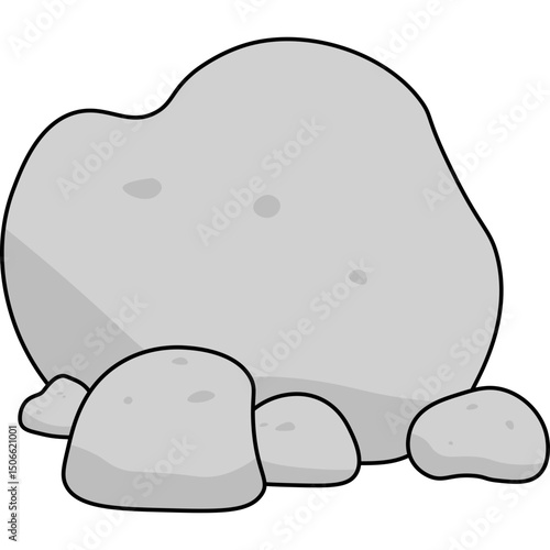 Stone Flat Illustration
