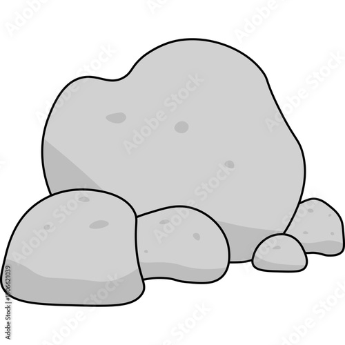 Stone Flat Illustration