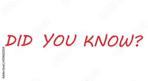 did you know text information sign