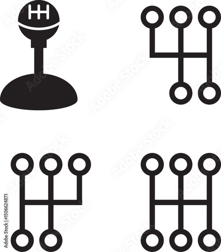 gear shift icons for manual transmission vehicles