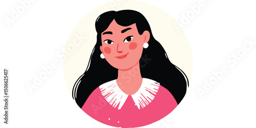 A charming, stylish woman w...