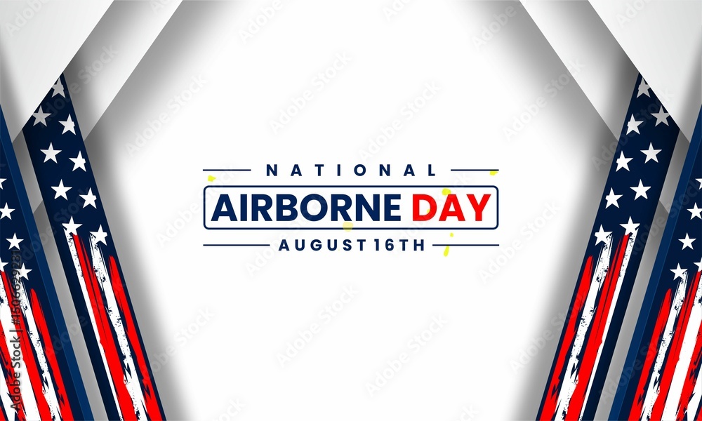 national airborne day, vektor background banner national airborne day, vektor background banner