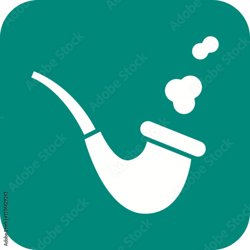 Smoking Pipe icon vector image. Suitable for mobile apps, web apps and print media.