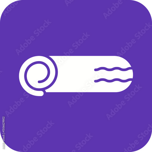 Swiss Roll icon vector image. Suitable for mobile apps, web apps and print media.
