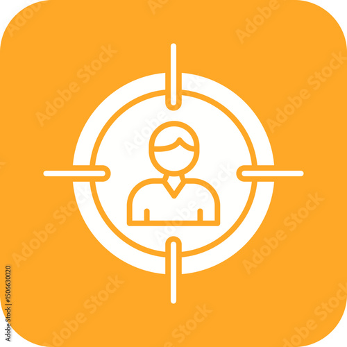 Target Marketing II icon vector image. Suitable for mobile apps, web apps and print media.