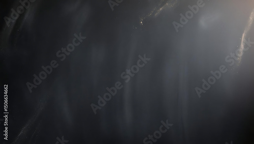 Sunbeam lens flare on dark background, ideal for cinematic overlays, atmospheric effects in videos, or abstract photographic textures, presenting a dramatic and ethereal style.