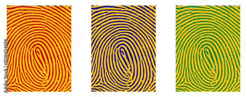 Human finger print patterns