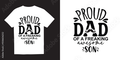 Proud dad of a freaking awesome  tshirt design, Fathers day svg tshirt design, Fathers day SVG bundle, Fathers day svg, Free-ish, daddy svg png, Cut Files for Cricut,Silhouette, dad tshirt design