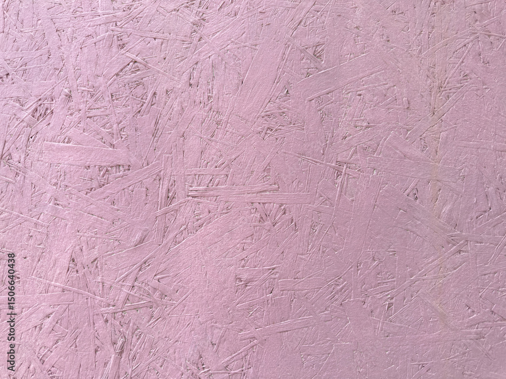 Fototapeta premium Pink paint cracks on wood surface. texture of painted pressed wood