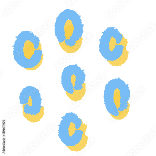 Abstract Color Doodle Dots Illustration