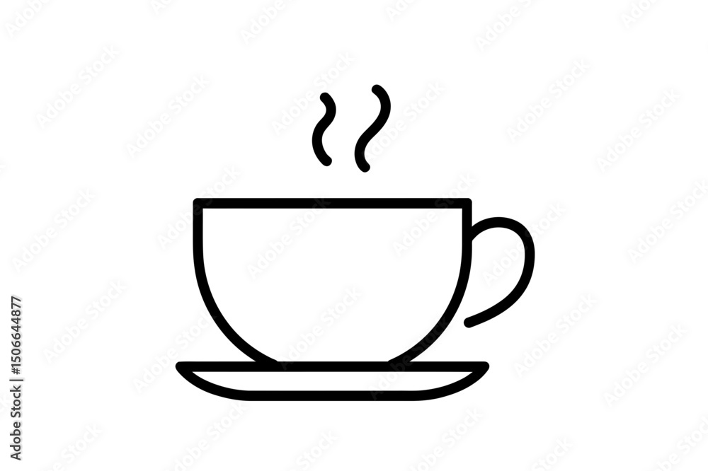 Hot coffee cup simple vector icon graphic design Hot coffee cup simple vector icon graphic design
