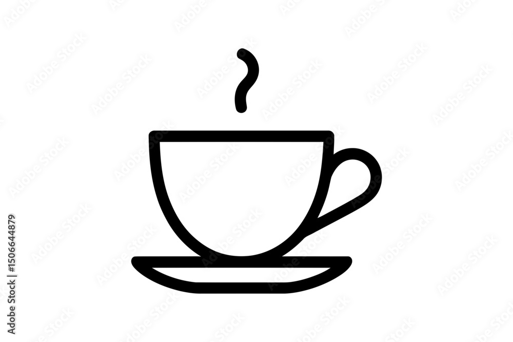 Coffee cup vector icon hot drink beverage design Coffee cup vector icon hot drink beverage design