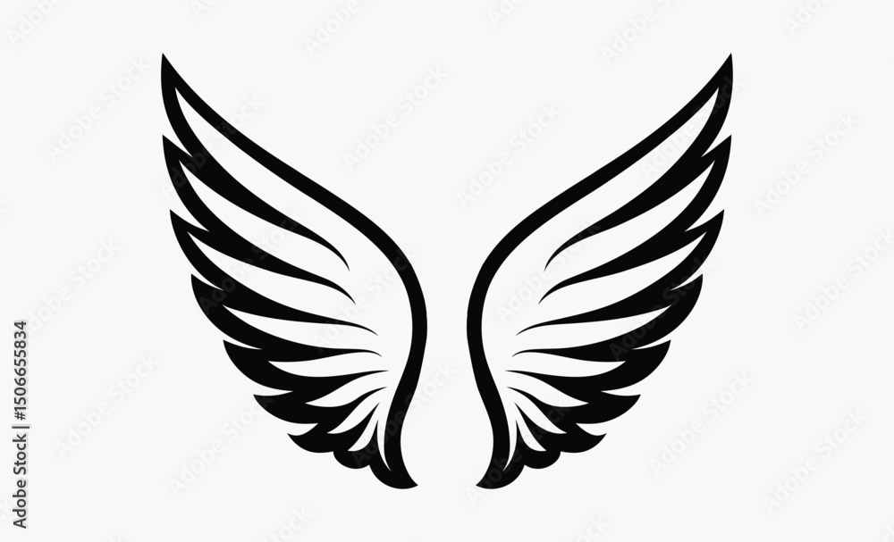 Angel Wing Silhouette 