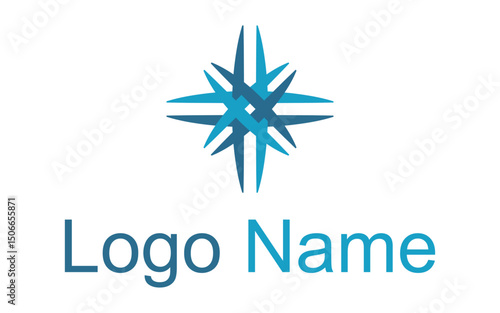 Abstract star Logo Design vector