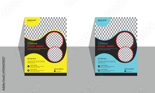 Restaurant food flyer menu design