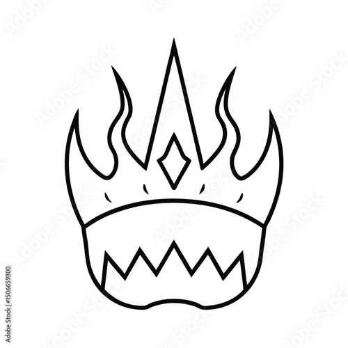A Cursed Crown Glows With Infernal Heat on the Tyrant